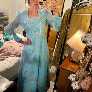 Vintage 70s maxi gown